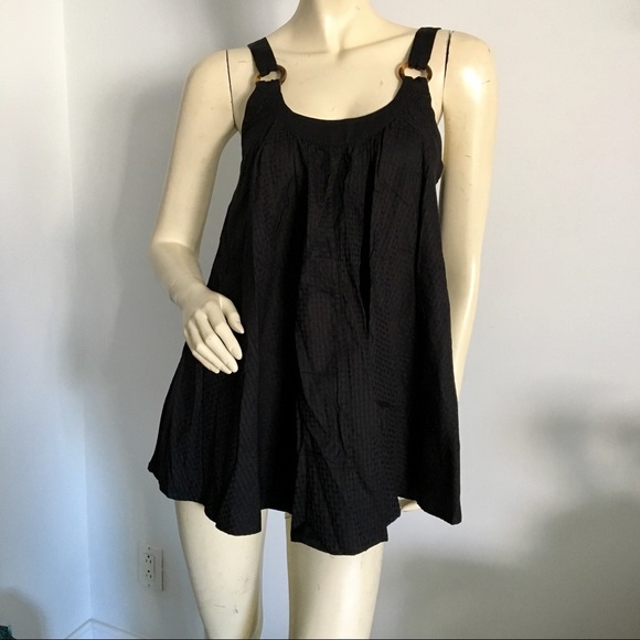 French Connection Dresses & Skirts - Vintage French Connection Black baby doll tank top or mini dress